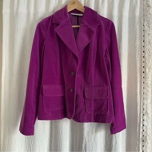 Liz Claiborne  Purple Velvet Blazer